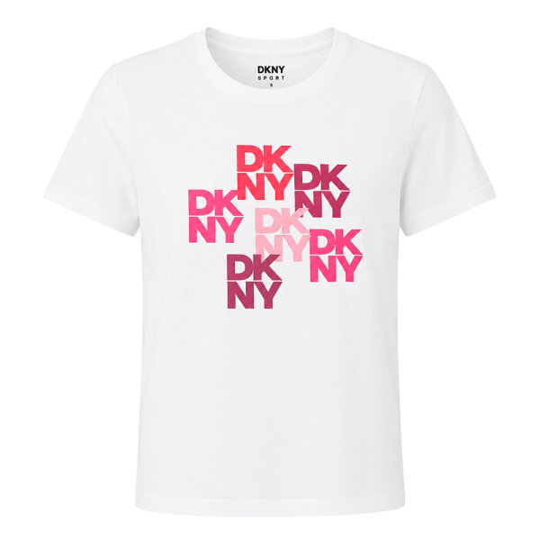 Dkny T-shirts hauts et polos Blanc - T-SHIRT CAMOUFLAGE LOGICIELS MIXTES - L - Ref 35 €